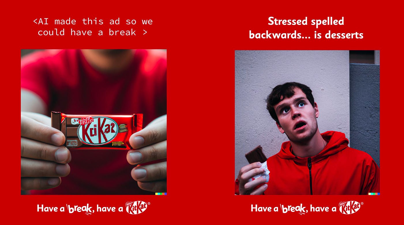KitKat Takes a Break and Turns New Ad Campaign Over to AI