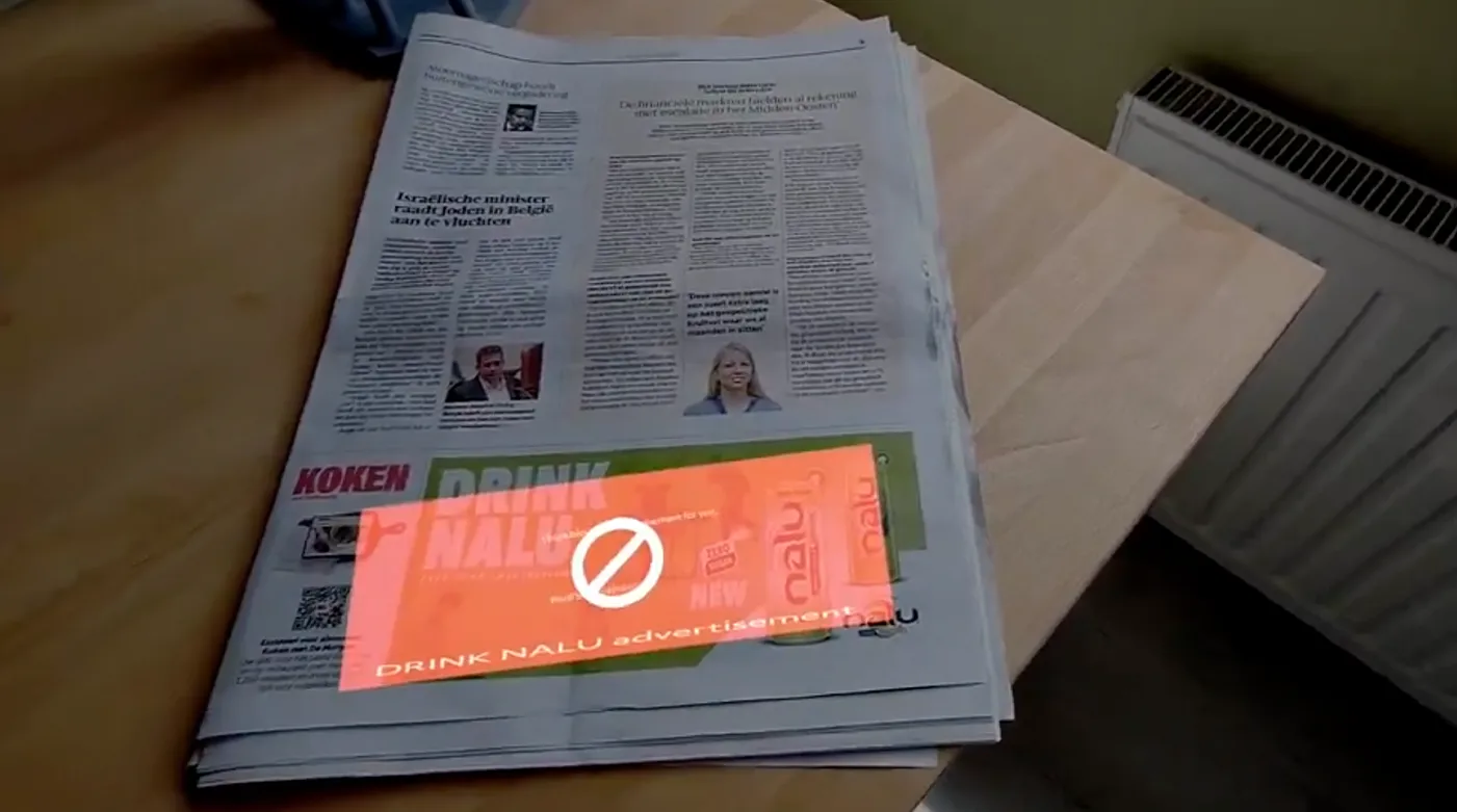 Rephrase single title from this title An Ad Blocker for the Real World? — Engineer Shares Early Experiments With AR Glasses . And it must return only title i dont want any extra information or introductory text with title e.g: ” Here is a single title:”